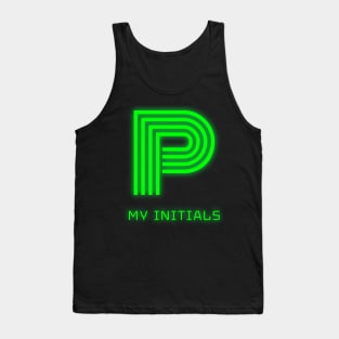 Letter P Letter Art Tank Top